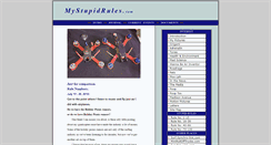 Desktop Screenshot of mystupidrules.com