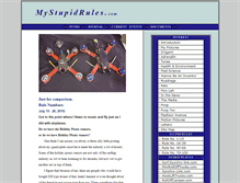 Tablet Screenshot of mystupidrules.com
